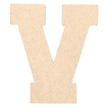 thumbnail image 1 of Krafty Supply - 5" Tall MDF Letter V | 1/8" Thick |Collegiate|Wooden Letter|Craft Alphabet Initials, 1 of 4
