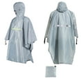 thumbnail image 1 of Miqool Poncho de Pluie à Capuche pour Hommes Coupe-Vent Imperméable Léger pour Randonnée Camping, 1 of 3