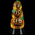 thumbnail image 4 of Northlight LED Lighted Stacked Jack O' Lanterns Halloween Snow Globe - 6.5", 4 of 5