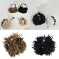 thumbnail image 2 of 3. Plush Ear Warmers Featuring Glitter Stars, Soft Fringed Thermal Earmuffs for Kids Adults in Cold Climates, 2 of 8