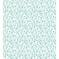 thumbnail image 3 of Flower Duvet Cover Set, Pattern with Flower Stems Blooming Springtime Simple Design Art Print, Decorative 2 Piece Bedding Set with 1 Pillow Shams, Twin Size, Pale Blue Teal White, by Ambesonne, 3 of 3