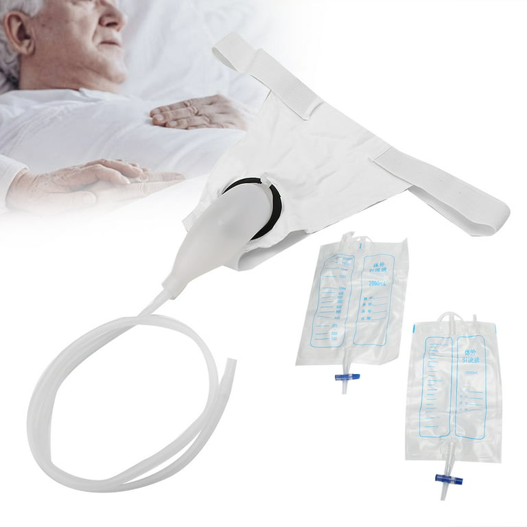 Urine Bag Incontinence Pants,Silicone Leakage Proof Leg Pee Holder Reusable  Incontinence Pants Urinal System with Collection Bag for Elder :  : Health & Personal Care