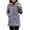 Gray Clothes for Womens, variant on Warm Quilted Jackets for Women Sherpa Plush Lined Long Sleeve Hooded Parka Button Thickened Windbreaker Coat Plus Size Loose Casual Outerwear Winter Ladies Soft Jackets Gray L