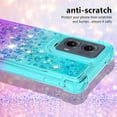 thumbnail image 4 of Case for Motorola Moto Edge 5G 2024 Case Girls Women,Liquid Glitter Shockproof Back Cover Soft TPU Bumper Silicone Slim Protective Cover for Moto Edge 5G 2024 Gradient Blue, 4 of 14