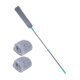 thumbnail image 4 of Cepillo para el polvo debajo de los electrodomésticos Herramienta de limpieza con trapeador largo Cepillo flexible lavable y retráctil para 3 paños Soledad Limpiador de polvo, 4 of 10