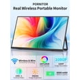 thumbnail image 2 of Monitor portátil inalámbrico Pornitor de 15,6" 1080P FHD con batería, 2 of 8