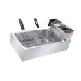 thumbnail image 1 of veasfak Friteuse Électrique Commerciale de Grande Capacité pour Poulet, Riz et Frites / avec 2 Paniers, 1 of 9