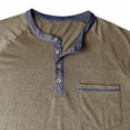 thumbnail image 6 of Njagoc3 Men's Henley Collar V-Neck Polo Shirt - Trendy Casual & Everyday Wear, 6 of 6