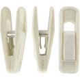 thumbnail image 1 of Velvet Hangers Clips, 20 Pack Finger Clips, Strong Felt Hanger Clips for Velvet Trousers Hangers, Ivory, 1 of 5