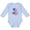 AE-Light Blue, variant on Inktastic Second Birthday- Fourth of July fireworks Boys or Girls Long Sleeve Baby Bodysuit
