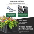 thumbnail image 4 of Noble House Raised Garden Bed, Galvanized Planter Box Stand Outdoor,Black, 4 of 5