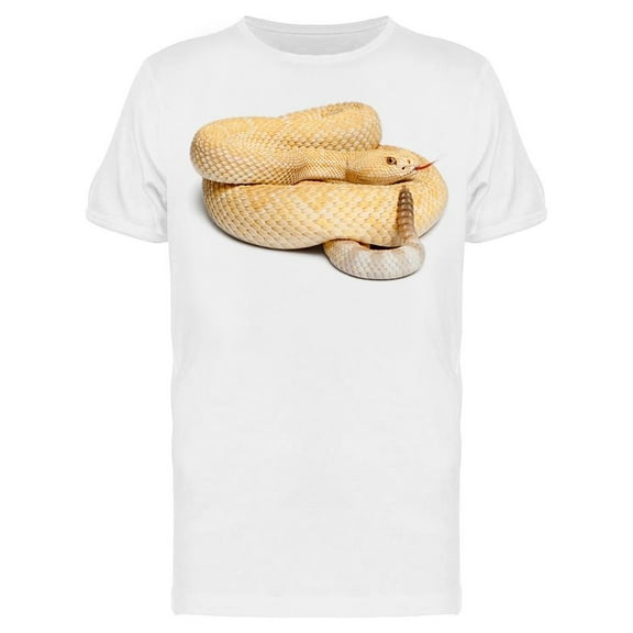 Albino Western Rattlesnake T-Shirt Men -Image by Shutterstock, Male x-Large