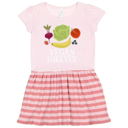 

Inktastic Vegan Forever Healthy Eating Gift Toddler Girl Dress