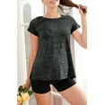 thumbnail image 7 of Women's Maternity T-Shirt Short Sleeve Split Side Pregnancy Tops Maternity Clothes, X-Large, 7 of 7