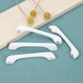 thumbnail image 5 of Uxcell 5 Pack Beech Wood 5.04" Hole Distance Cabinets Drawer Pulls Handles, White, 5 of 6