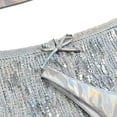 thumbnail image 2 of WREESH Womens Swim Skirt Bandeau Bikini Swimsuit Fringed Sequins 3-Piece Bra Bikini Suit Beach Bathing Suit Silver, 2 of 6