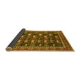 thumbnail image 2 of Ahgly Company Indoor Round Oriental Yellow Industrial Area Rugs, 6' Round, 2 of 4