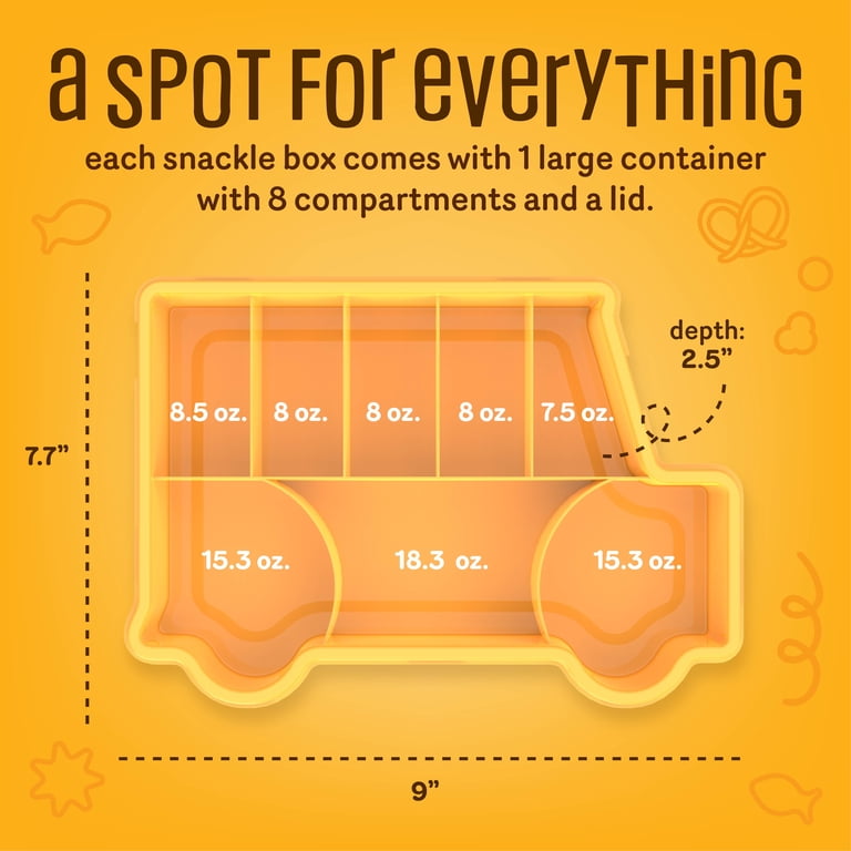 COOK WITH COLOR Snack Box Container for Kids Lunch Box Snackle Box