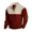 Red, variant on Fgnfyis Men's Hoodless Sweatshirt Casual Loose Comfortable Buckle Stand Long Sleeve Pullover for Everyday Wear Sweatshirt Men Black S