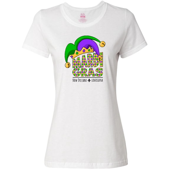 Inktastic Mardi Gras New Orleans Louisiana Jester Hat Women's T-Shirt