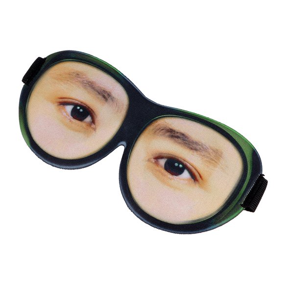 Miangastore 3D Spoof Stereoscopic Sleeping Eyeshade Glasses for Home Travel Outdoor Trip with Pretend to be a Man Pattern