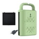 thumbnail image 1 of Máquina para hacer waffles eléctrica, sandwichera con placa única, portátil, ahorradora de espacio, diseño con mango grande, prensa tostadora para Verde, 1 of 9