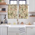 thumbnail image 2 of Vintage Plant Kitchen Curtains Short 54 Inch Length, Boho Botanical Flowers Green Leaf Ferns Grommet Top Bedroom Living Room Curtains, Light Filtering Cafe Curtain Drapes 2 Panels Set 84''x54'', 2 of 9
