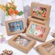 thumbnail image 4 of 20 cajas de papel con ventana para dulces, 9,17 x 6,1 x 1,97 pulgadas, cajas para repostería con ventana visible de PVC, cajas de regalo., 4 of 6