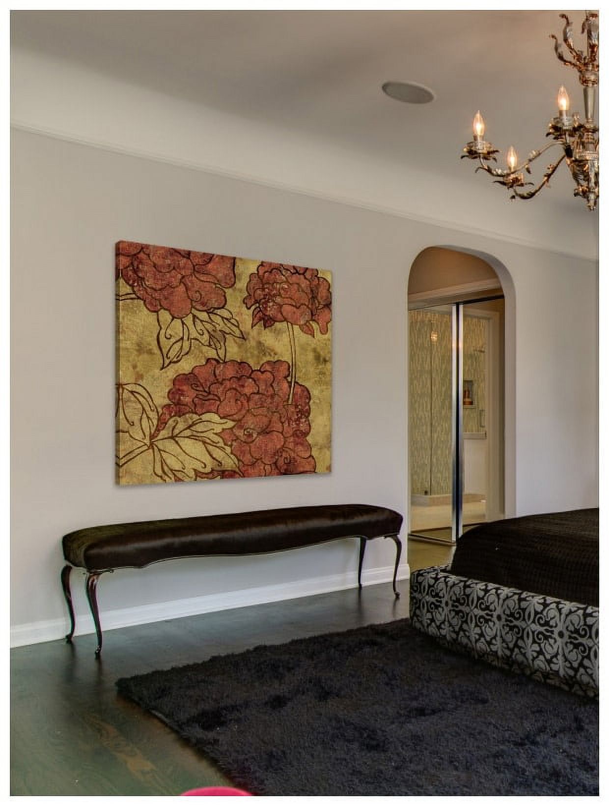 "Peonies II" Painting Print on Wrapped Canvas