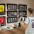 thumbnail image 2 of 3 Pack Card Display Case, Trading Card Display Frame Wall Mount, Graded Sports Card Display for Trading Card Collection Black, 2 of 8