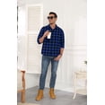 thumbnail image 4 of Iceglad Mens Flannel Plaid Shirts Long Sleeve Button Down Shirt Casual Shirts Work Shirts for Men, 4 of 9