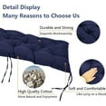 thumbnail image 4 of Nvzi Outdoor garden bench cushion, bench cushion, recliner seat cushion suitable for double sofa cushion 39.37 * 19.68 * 3.14 inches, Dark Blue, 1 piece, 4 of 4