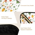 thumbnail image 5 of FORMRS Makeup Bag Travel Cosmetic Organizer for Women Fold Flat Zipper Pouch with Handle, Green Cute Vegetables, 5 of 8