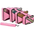 thumbnail image 4 of Bagail 6 Set Packing Cubes,Travel Luggage Packing Organizers with Laundry Bag (Pink), 4 of 6