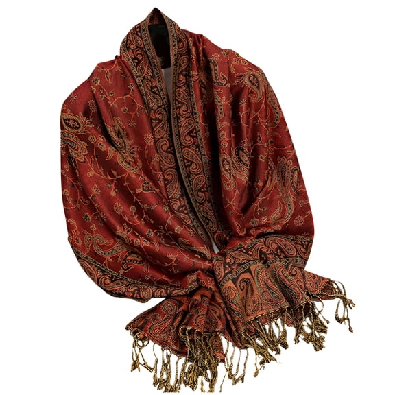 TELOLY Women'S Boho Scarves Shawl Wraps Open Front Elegant Tassels Cape Cozy Travel Cardigan Fall Winter Blanket Shawls Scarves