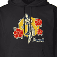 thumbnail image 3 of Inktastic Retro Hula Girl Adult Hoodie Sweatshirt, 3 of 4