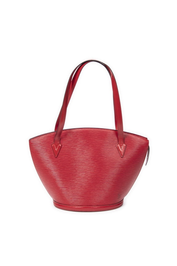 Pre-Owned Louis Vuitton Red St-Jacques Shopping GM Shoulder Bag Epi