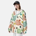 thumbnail image 4 of Pofeuu Racket and Tennis Ball Print Sun Protection Outdoor Lightweight Full Zip UV Cooling Hoodie Long Sleeve Summer Clothing for Outdoor Hiking-Large, 4 of 5
