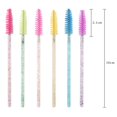 thumbnail image 6 of Eyelash Extension Disposable Crystal Eyebrow Brush Mascara Wands Applicator Lash Cosmetic Brushes Beauty Makeup Tool B Mixed color 50pcs, 6 of 6