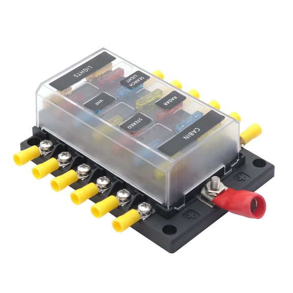 LEORX 1 Set Automotive Replacement Fuse Holders ABS Multi Color for DIY Projects