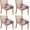 Pioneer Flower Floral, variant on Pioneer Flower Floral Print Pattern Seat Covers for Dining Room Chairs Set Of 4,Stretch Printed Washable Chair Seat Cover with Elastic Ties and Button,Removable Waterproof Couch Cushion Covers