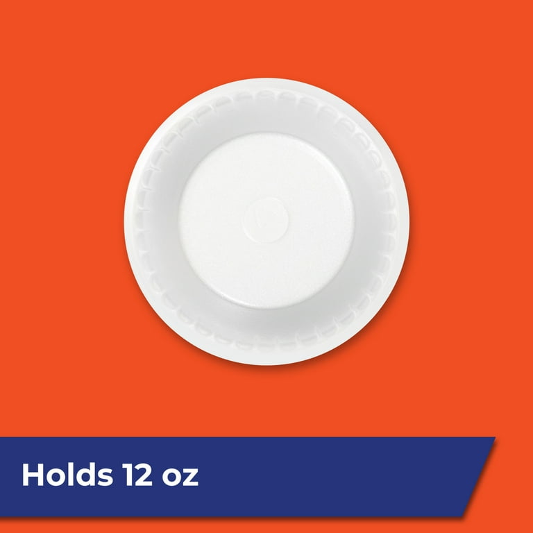 Hefty Everyday Disposable Foam Bowls, 12 oz, 50 ct