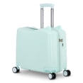 thumbnail image 3 of Advwin 20" Ride On Hardshell Suitcase with Spinner Wheels for Kids, Lightweight Carry On Hardside Travel Trolley Luggage with Lock, Mint Green, 3 of 9