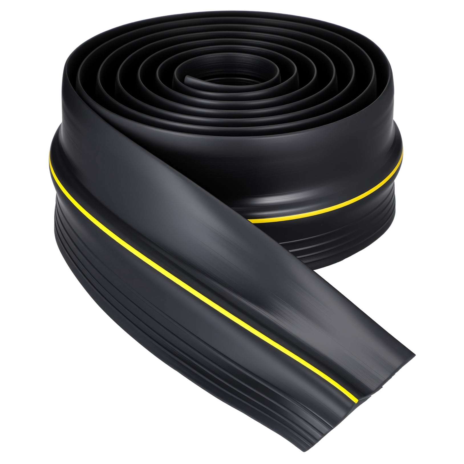 COMPUKAS Black Rubber Garage Door Weather Seal Strip 3 Meter for Noise Reduction, Weatherproofing, and Enhanced Security