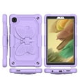 thumbnail image 5 of Case For Apple New iPad 9.7 inch Butterfly Wings Kickstand 3in1 Tough Hybrid with Pencil Holder Heavy Duty Rugged Shockproof Tablet Cover [ Purple ], 5 of 6