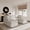 White, variant on The Magic Home 64" 2-Seat Modular Loveseat Sectional Sofa, Modern Deep Seat Linen-Look Cloud Couch for Small Living Room, White Couch