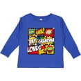 thumbnail image 3 of Inktastic My Grandma Loves Me Superhero Boys or Girls Long Sleeve Toddler T-Shirt, 3 of 5