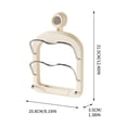 thumbnail image 2 of Simple Houseware Cabinet Door/Wall Mount Pot Lid Organizer Rack, 1.38*8.19*12.4 Inch Suction Cup Pot Lid Non Perforated Wall Mounted Kitchen Shelf, 2 of 7