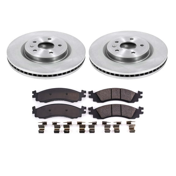 Ultimate Brakes Front Ceramic Brake Pad and Rotor Kit with Hardware WM80194