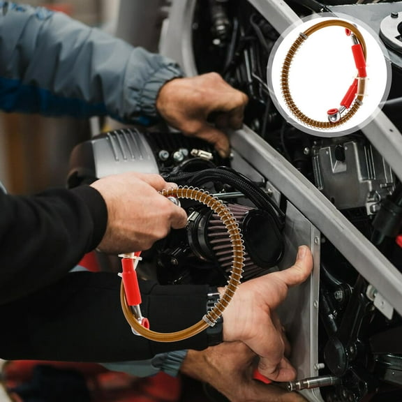 FESTFENDS 1Pcs Motorcycle Brake Cable Yellow For Road Use 19.7X0.71X0.47in